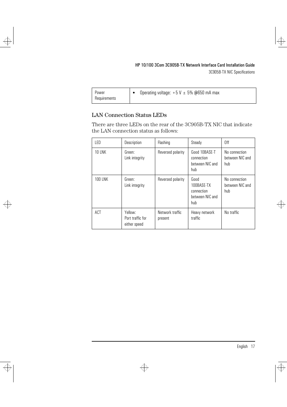HP 3C905B-TX User Manual | Page 21 / 110