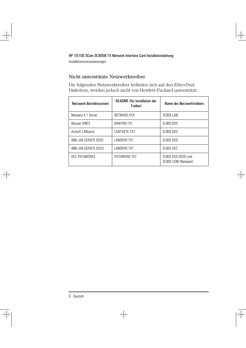 HP 3C905B-TX User Manual | Page 30 / 110