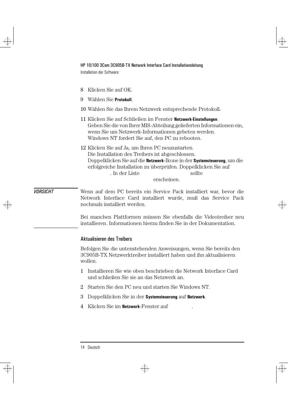 HP 3C905B-TX User Manual | Page 38 / 110