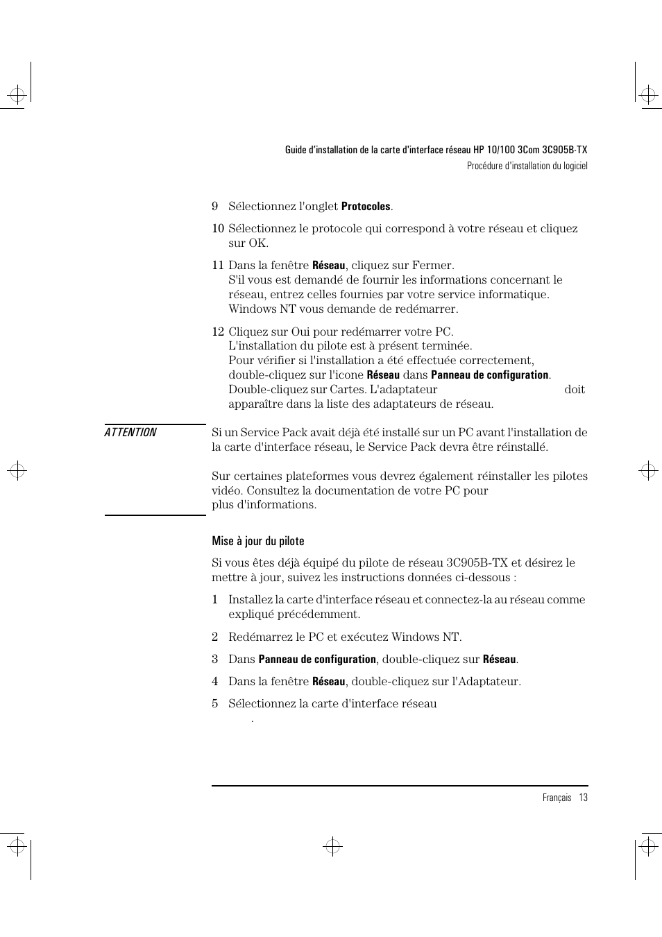 HP 3C905B-TX User Manual | Page 59 / 110