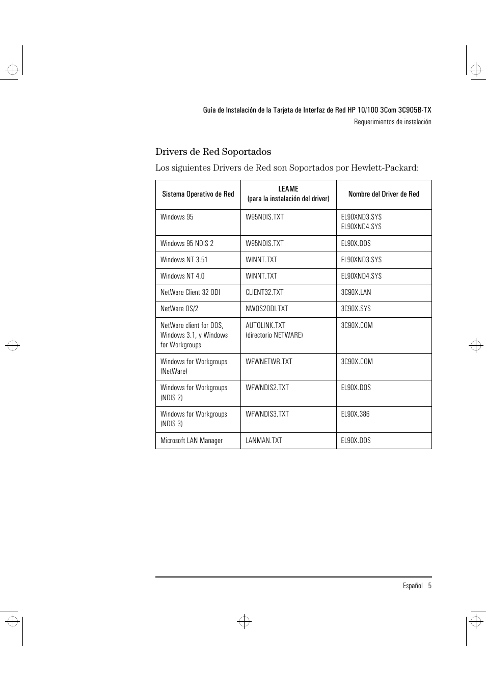 HP 3C905B-TX User Manual | Page 71 / 110