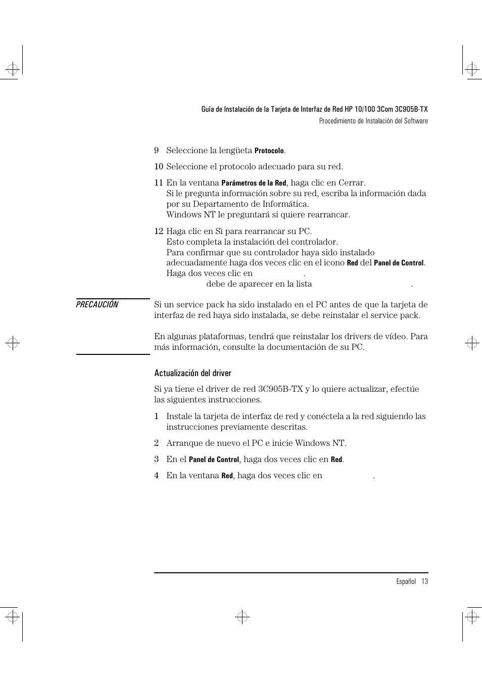 HP 3C905B-TX User Manual | Page 79 / 110