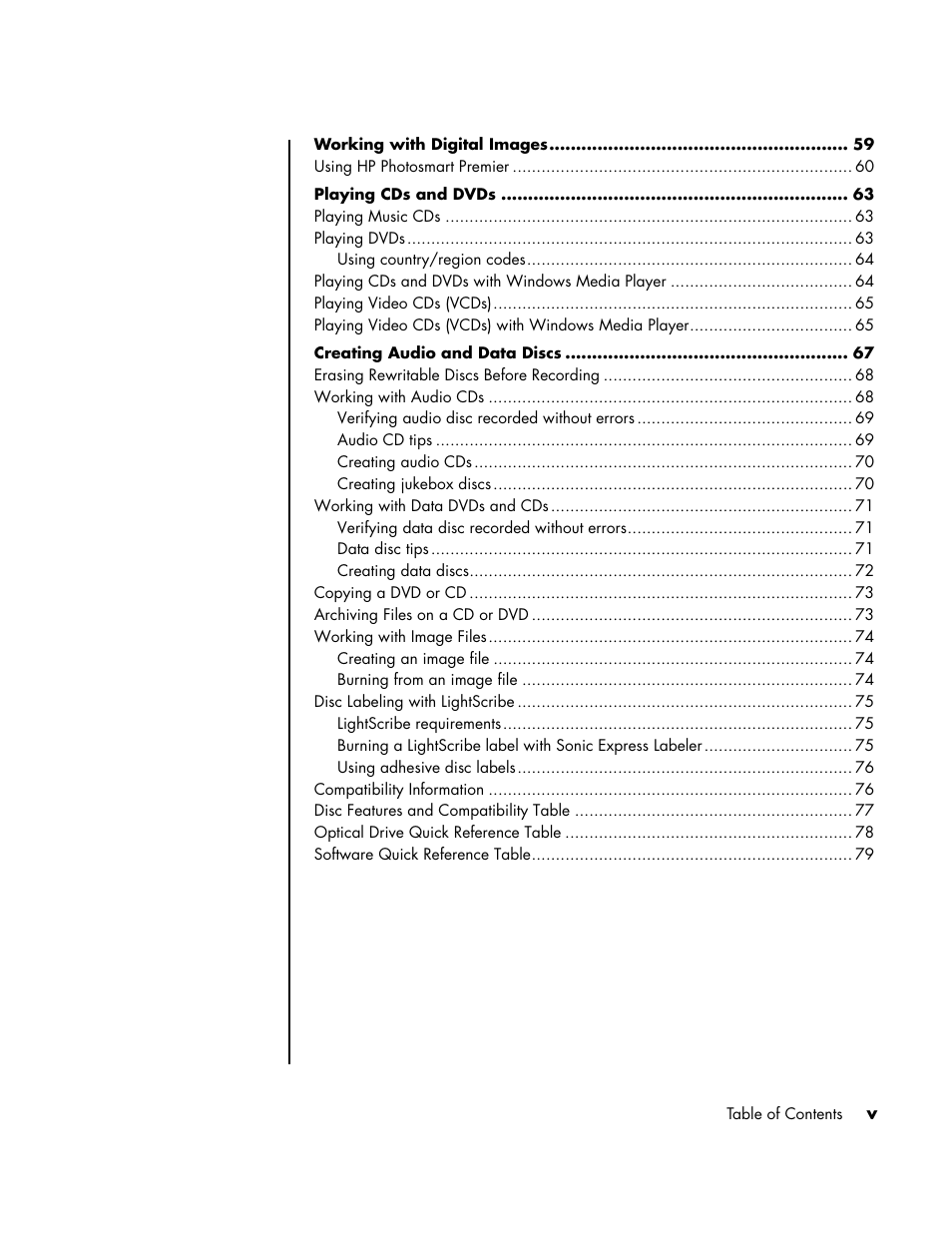 HP PC User Manual | Page 5 / 120
