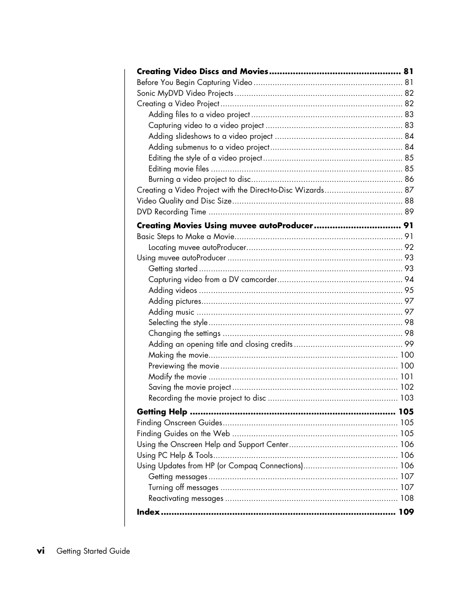 HP PC User Manual | Page 6 / 120