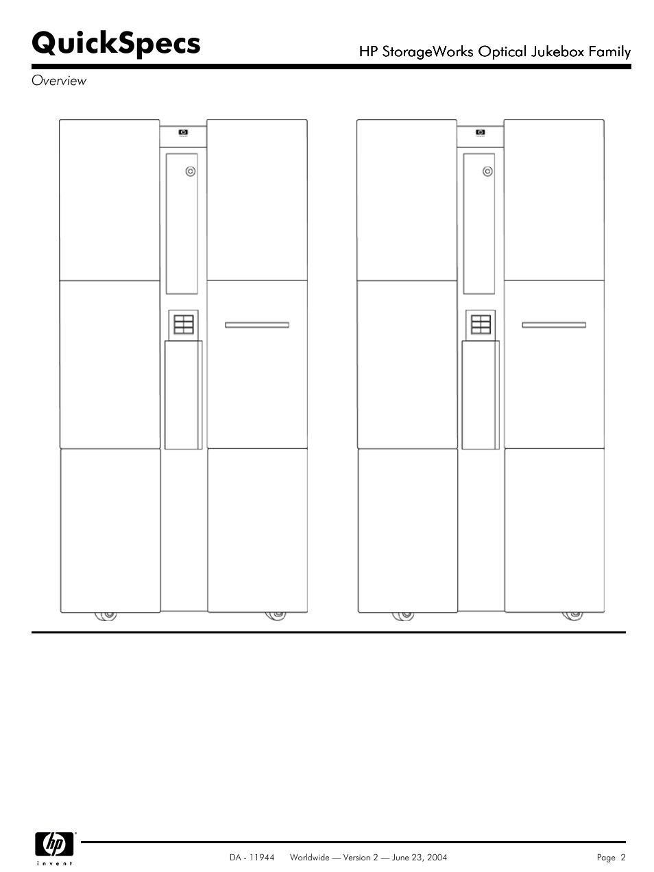 Quickspecs | HP 7100ux User Manual | Page 2 / 13