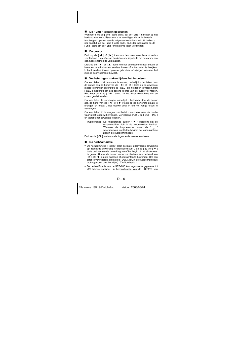 CITIZEN SRP-280 User Manual | Page 110 / 200