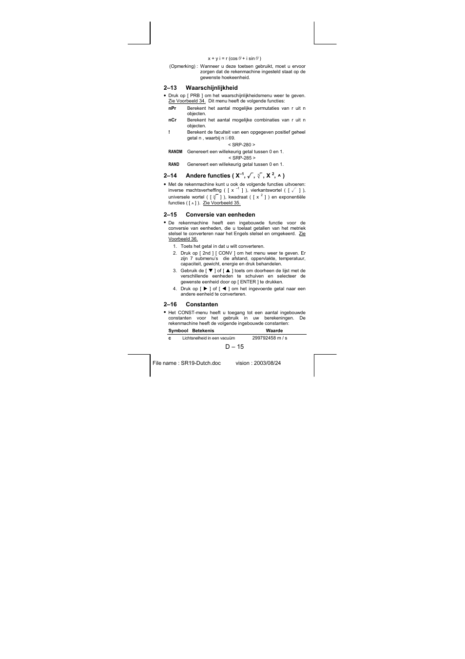 CITIZEN SRP-280 User Manual | Page 119 / 200