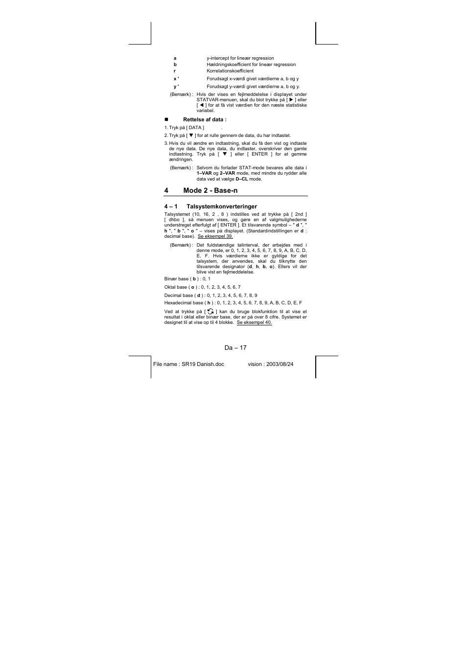 4mode 2 - base-n | CITIZEN SRP-280 User Manual | Page 140 / 200