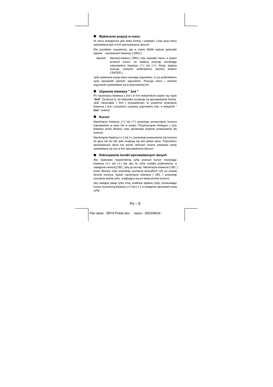 CITIZEN SRP-280 User Manual | Page 166 / 200