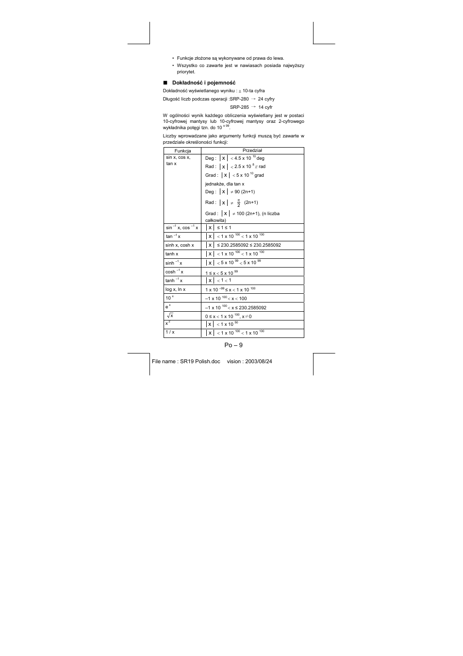 CITIZEN SRP-280 User Manual | Page 169 / 200
