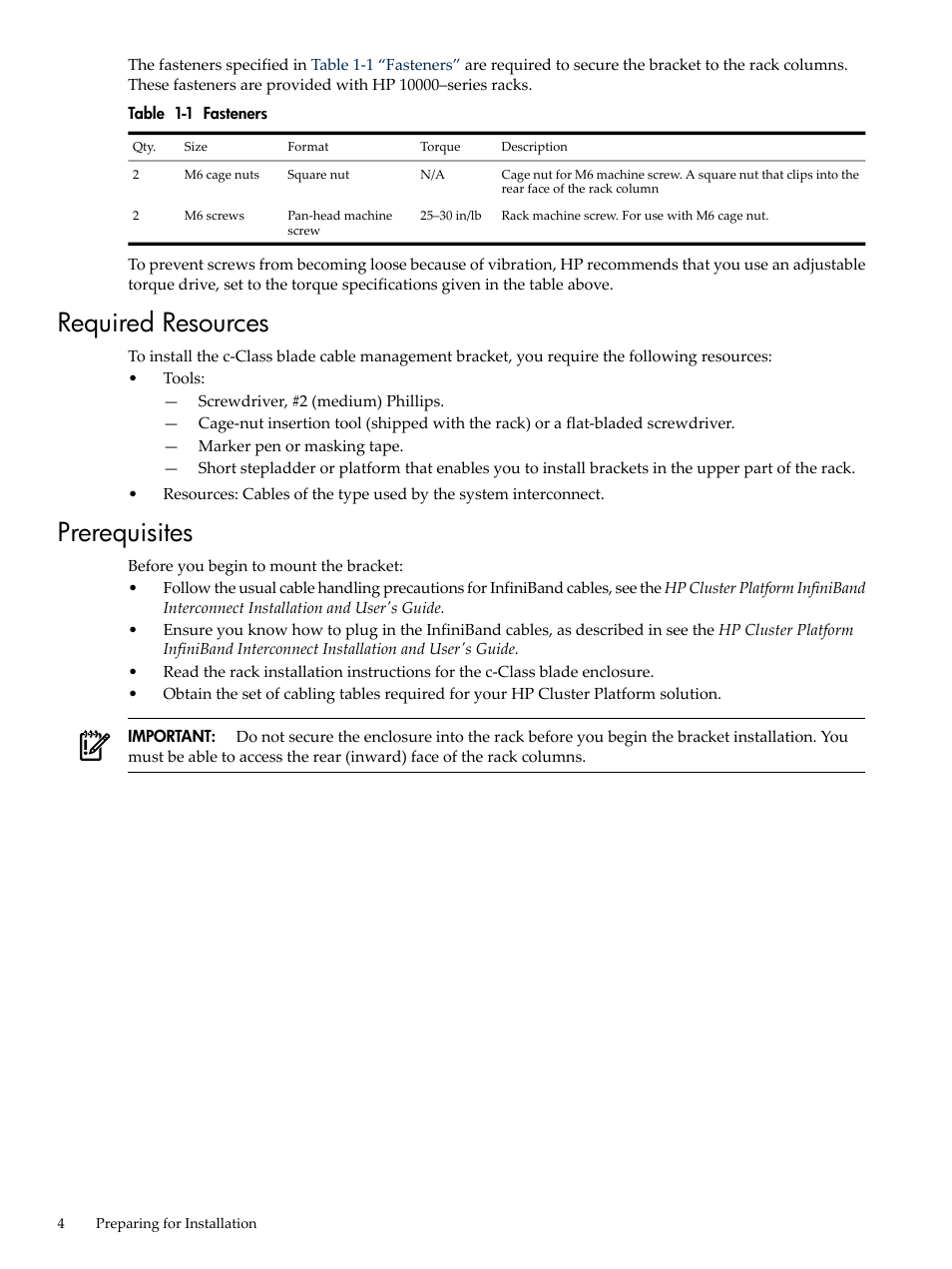 Required resources, Prerequisites | HP 5991-6764 User Manual | Page 4 / 8