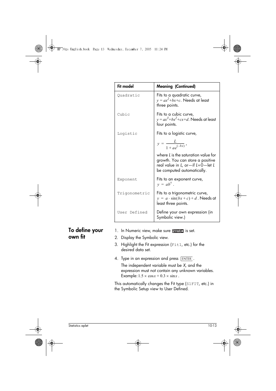 HP 39gs User Manual | Page 115 / 314