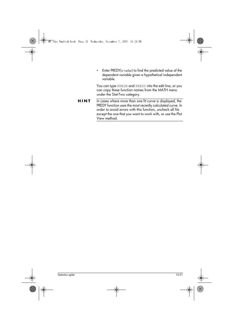 HP 39gs User Manual | Page 123 / 314