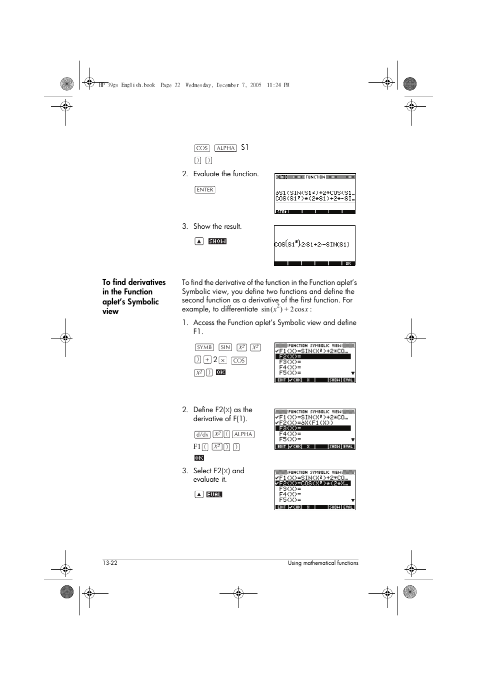HP 39gs User Manual | Page 174 / 314