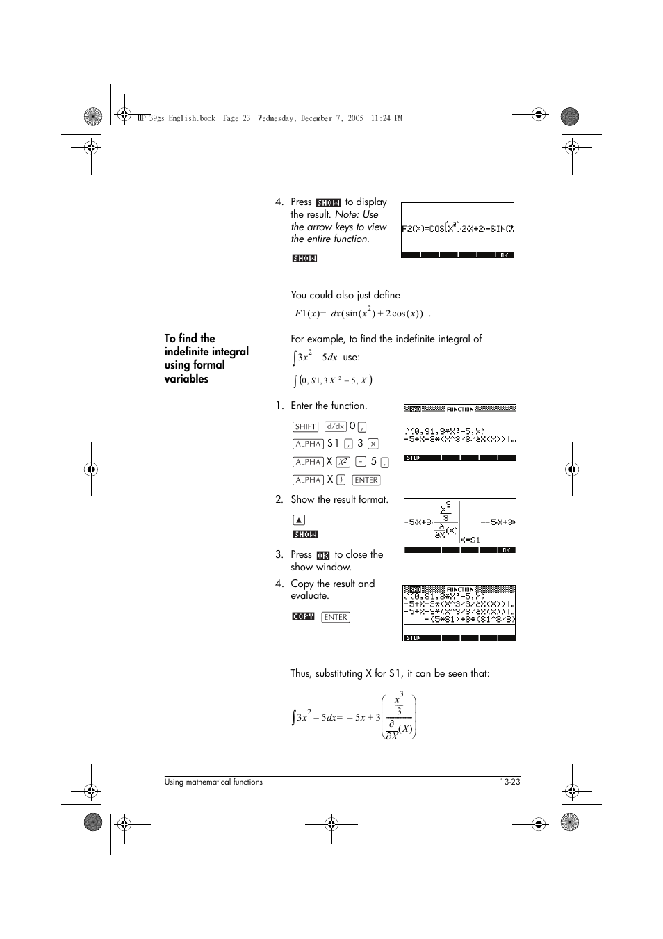 HP 39gs User Manual | Page 175 / 314