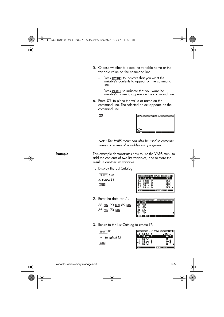 HP 39gs User Manual | Page 183 / 314