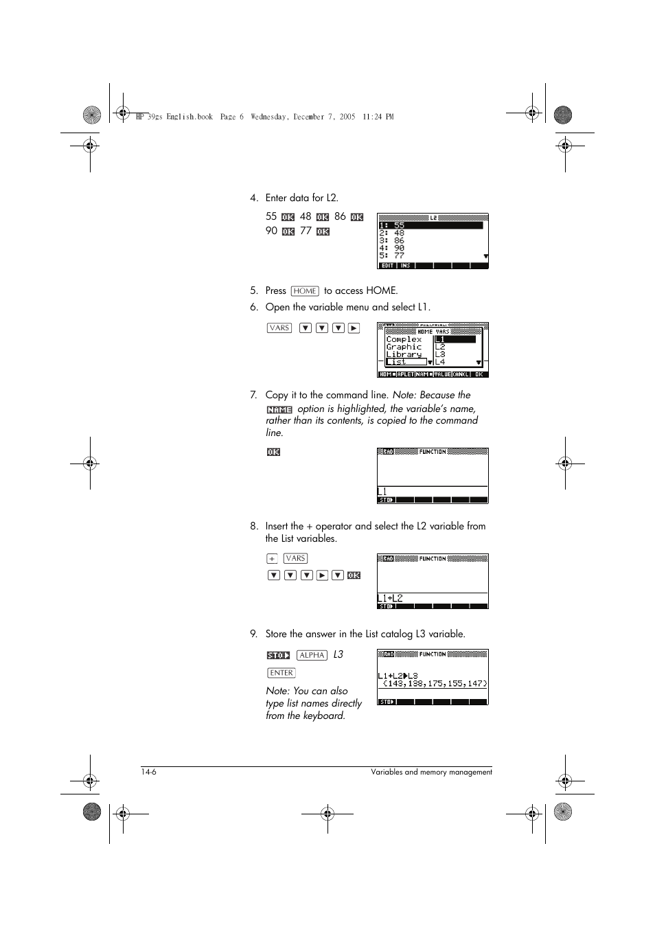 HP 39gs User Manual | Page 184 / 314