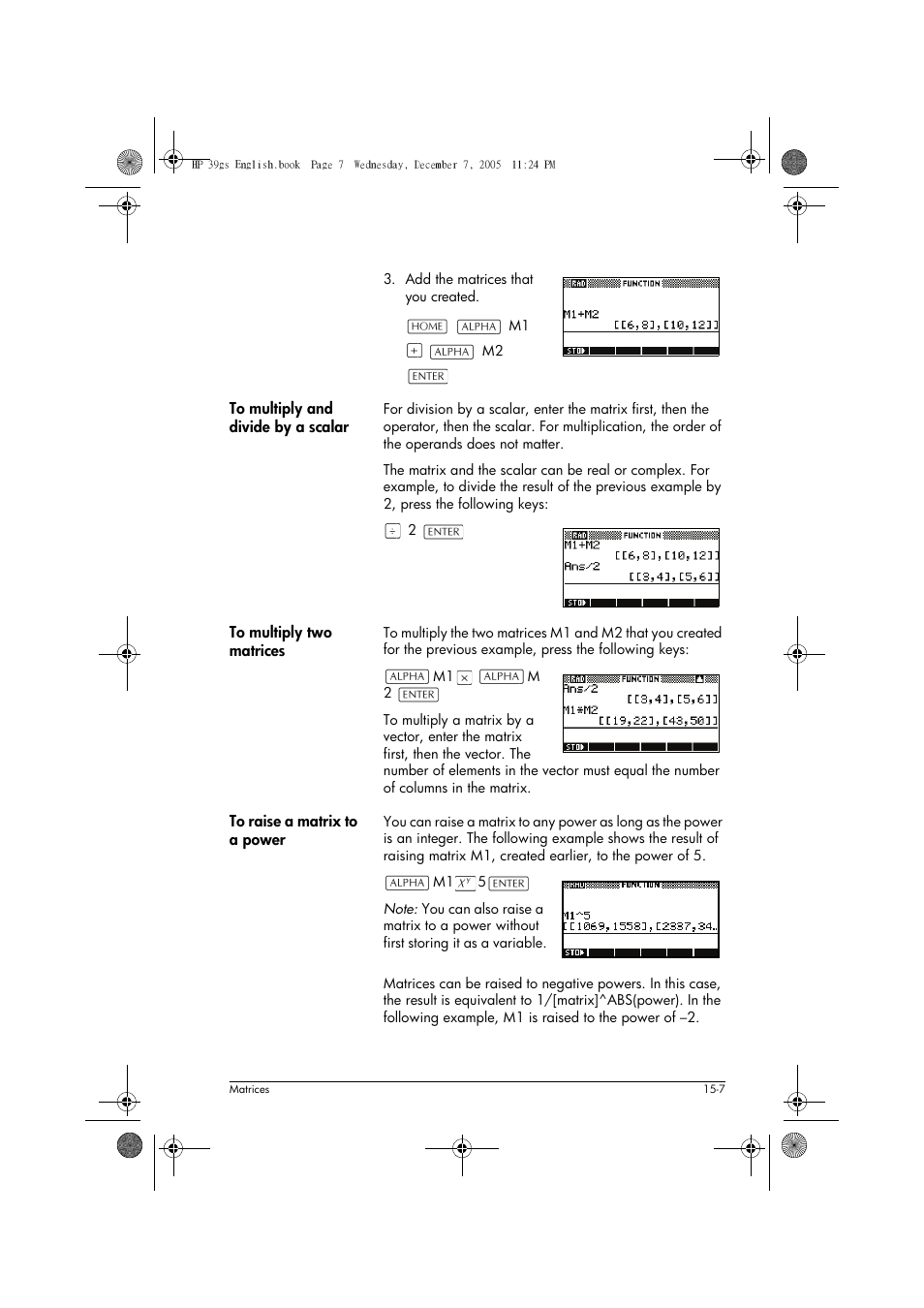 HP 39gs User Manual | Page 195 / 314