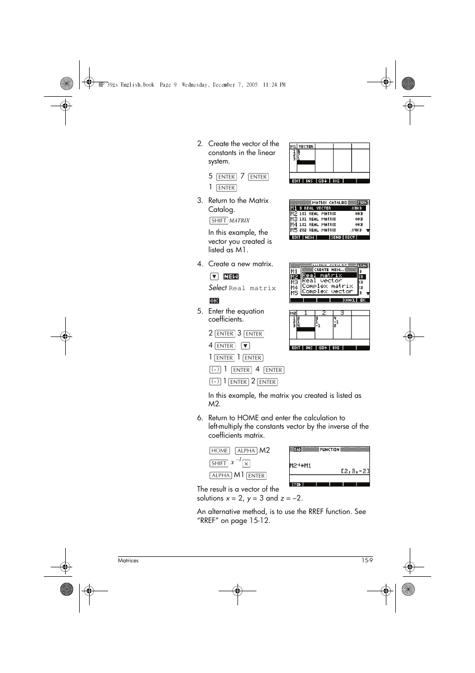 HP 39gs User Manual | Page 197 / 314