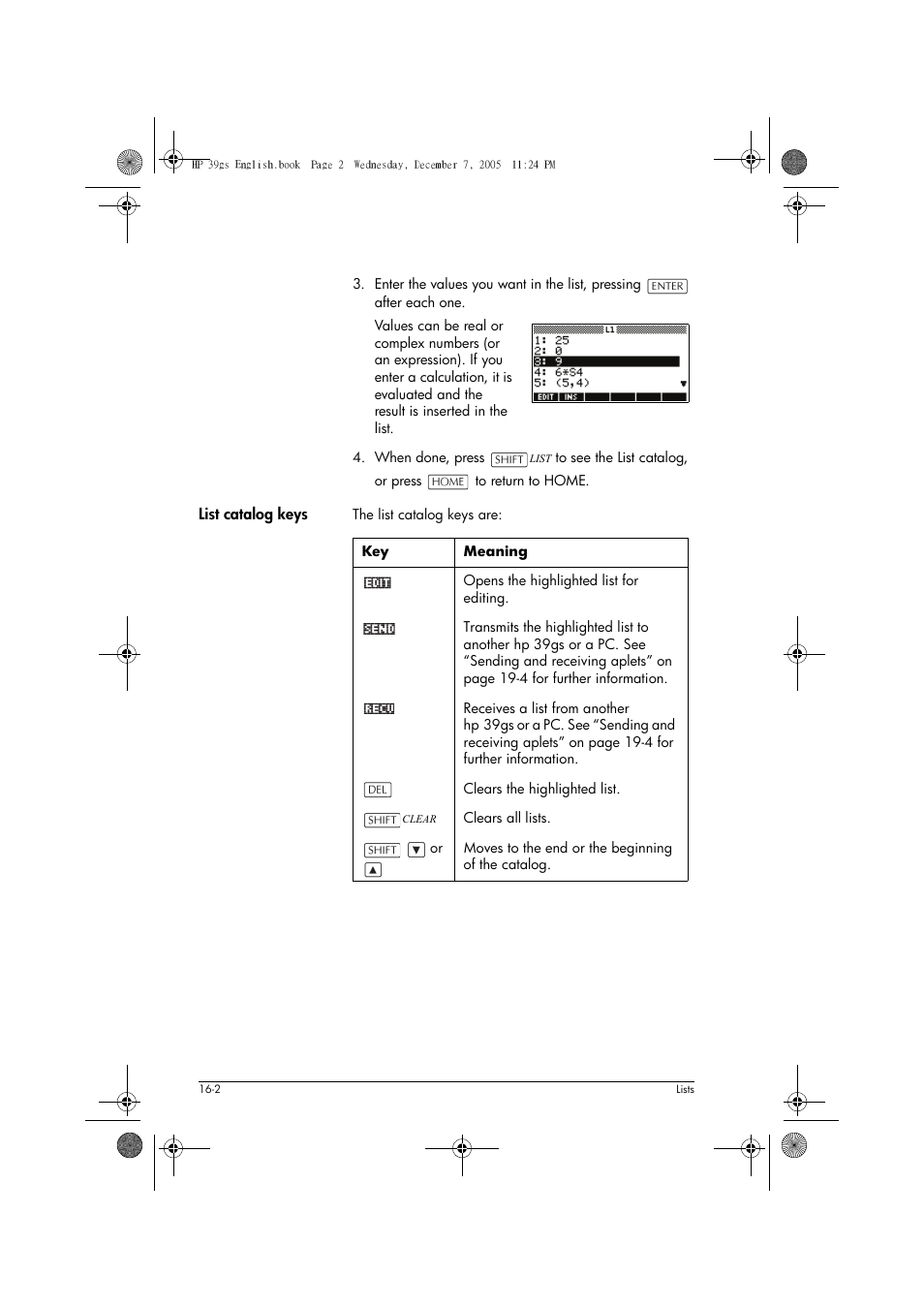 HP 39gs User Manual | Page 206 / 314