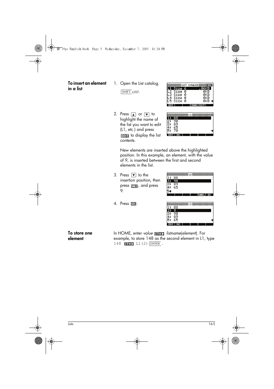 HP 39gs User Manual | Page 209 / 314
