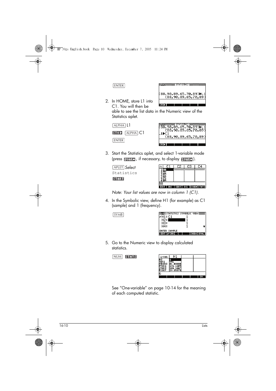 HP 39gs User Manual | Page 214 / 314