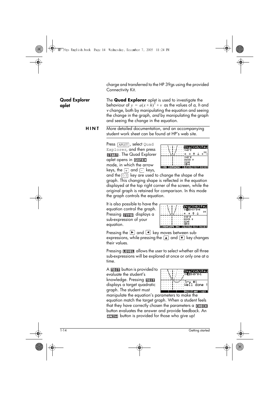 HP 39gs User Manual | Page 24 / 314