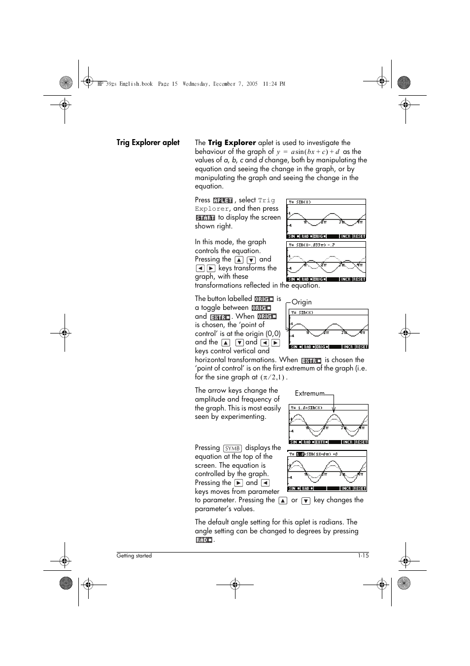 HP 39gs User Manual | Page 25 / 314