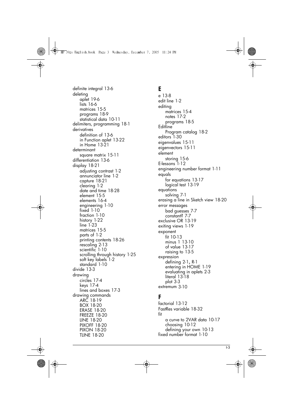 HP 39gs User Manual | Page 303 / 314