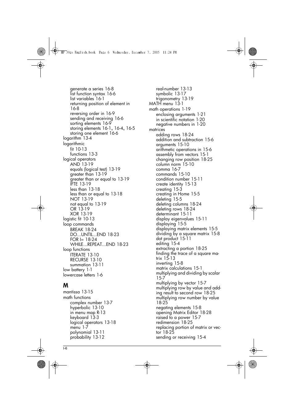 HP 39gs User Manual | Page 306 / 314