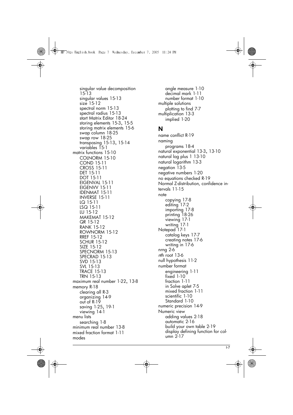 HP 39gs User Manual | Page 307 / 314