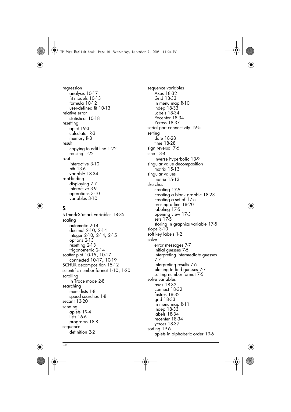 HP 39gs User Manual | Page 310 / 314