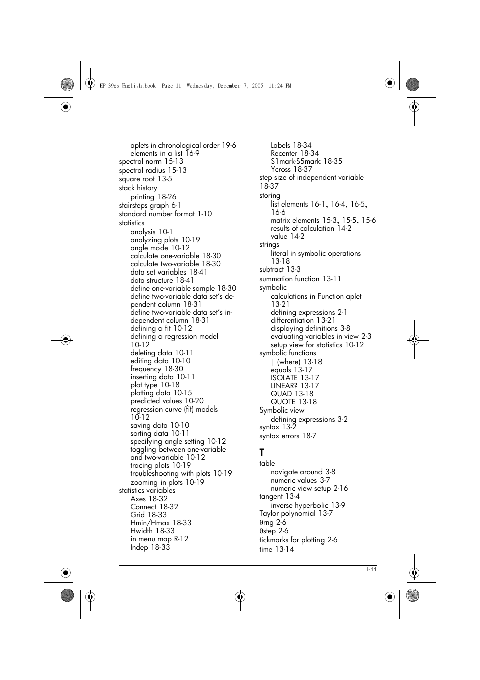 HP 39gs User Manual | Page 311 / 314