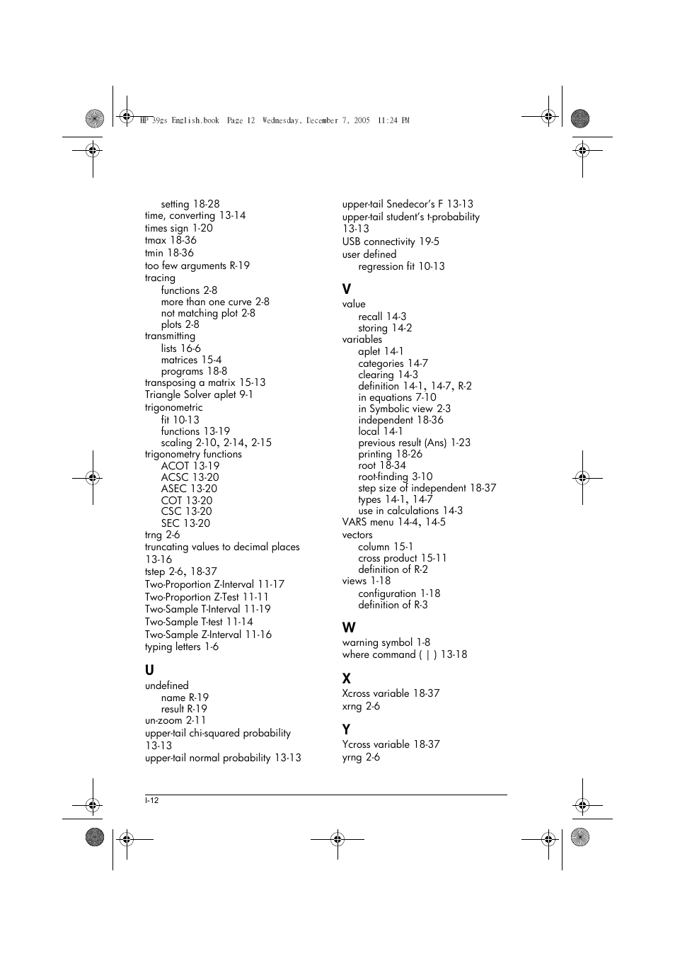 HP 39gs User Manual | Page 312 / 314