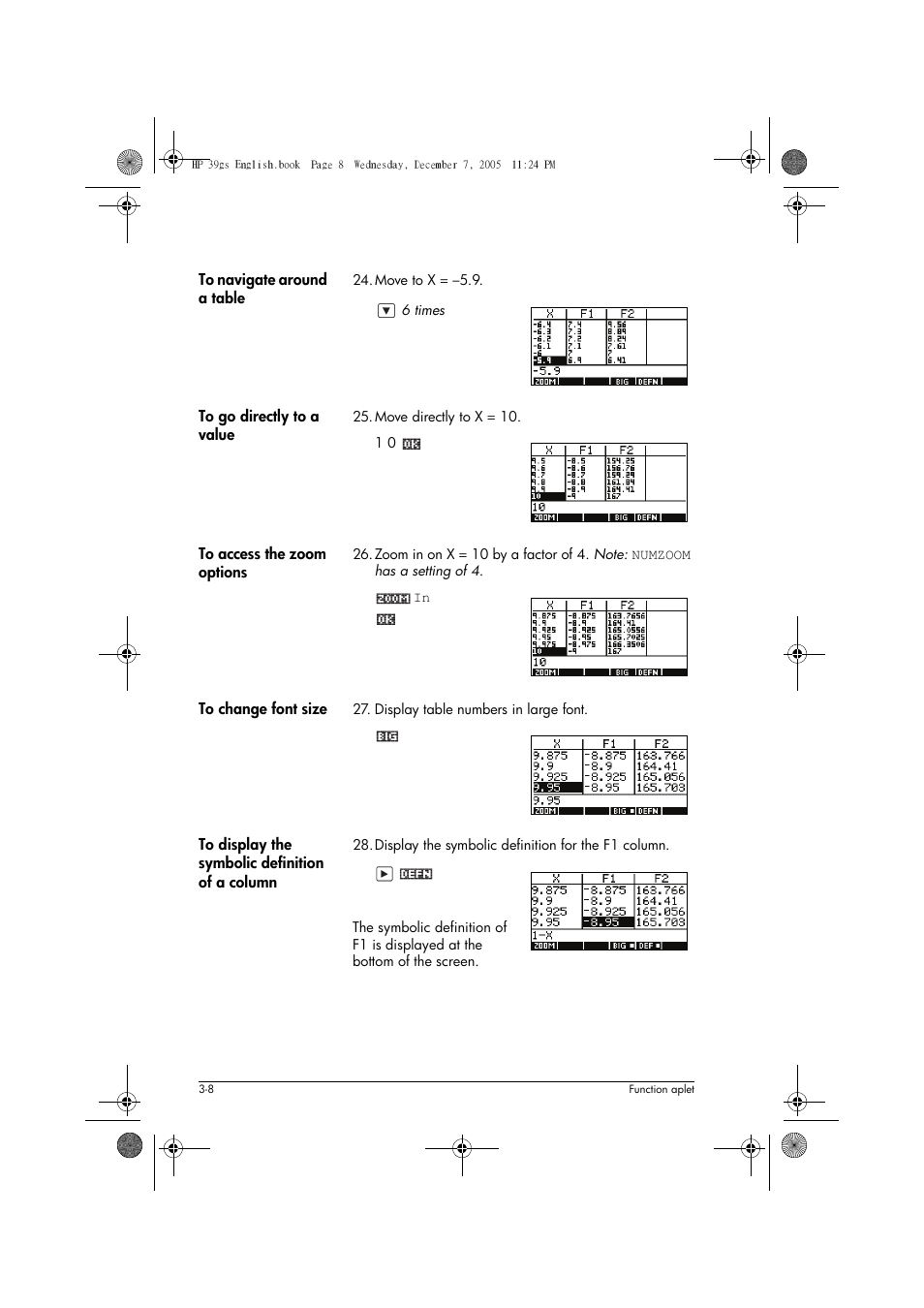 HP 39gs User Manual | Page 70 / 314