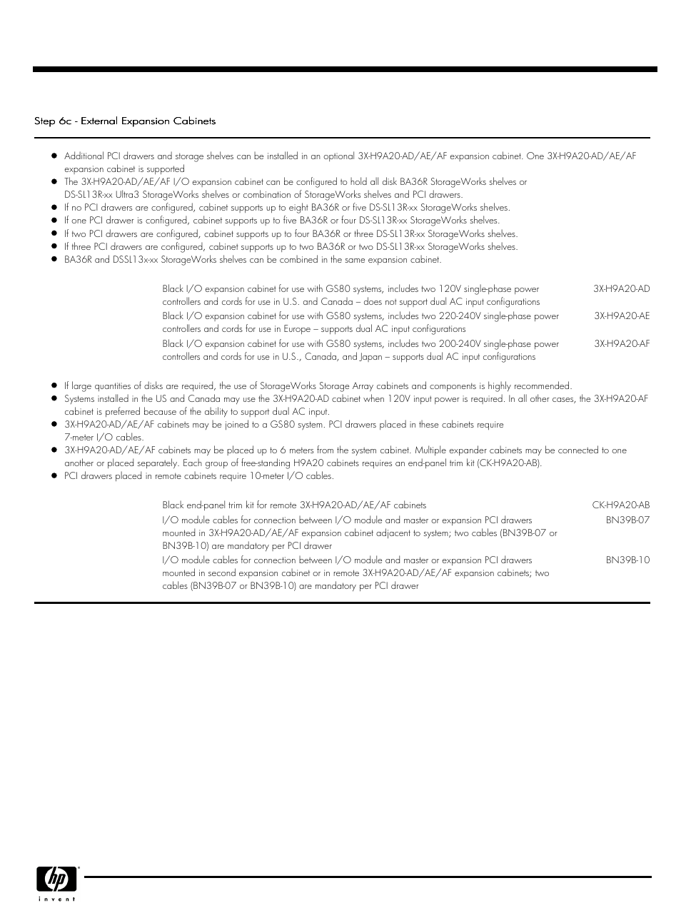 Quickspecs | HP GS80 User Manual | Page 11 / 41