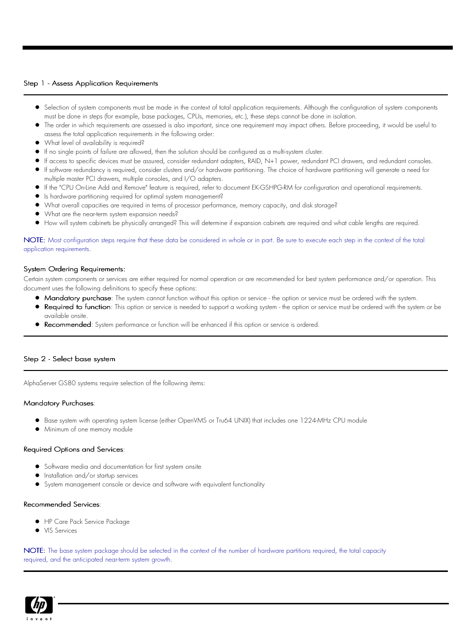 Systems, Quickspecs | HP GS80 User Manual | Page 4 / 41