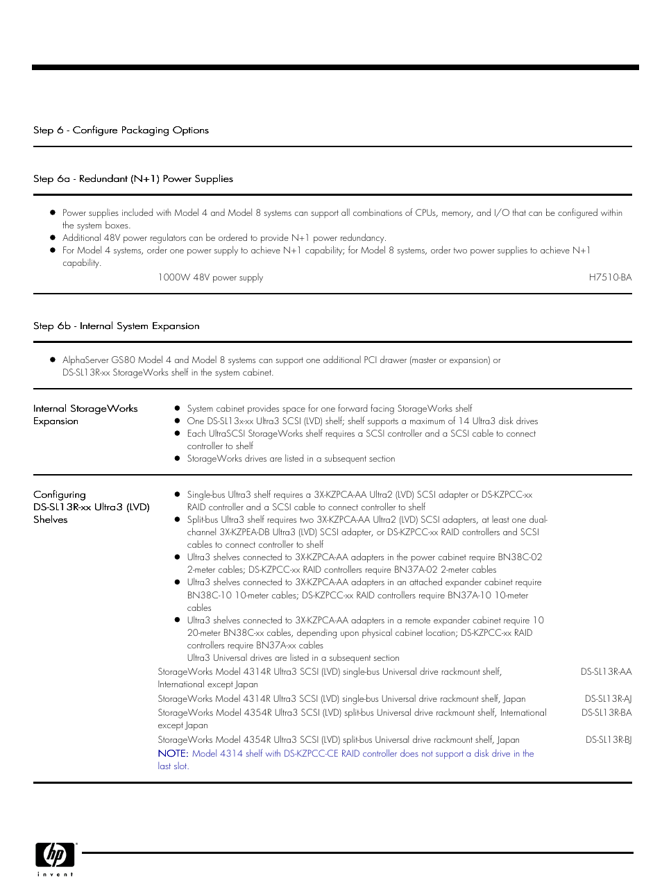 Quickspecs | HP GS80 User Manual | Page 9 / 41