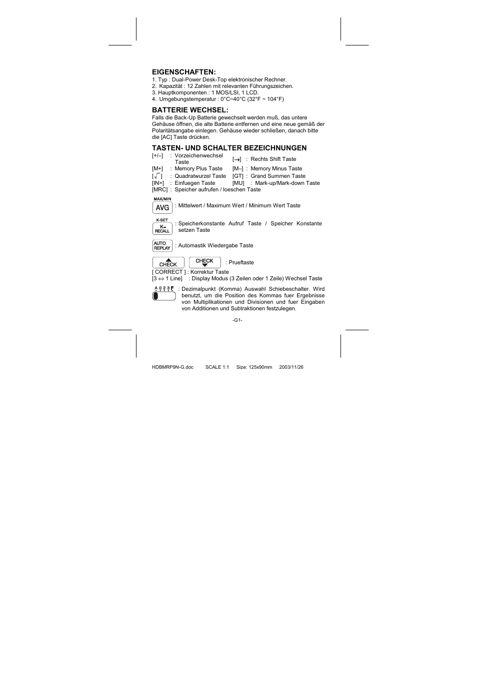 CITIZEN CT-770II User Manual | Page 9 / 48