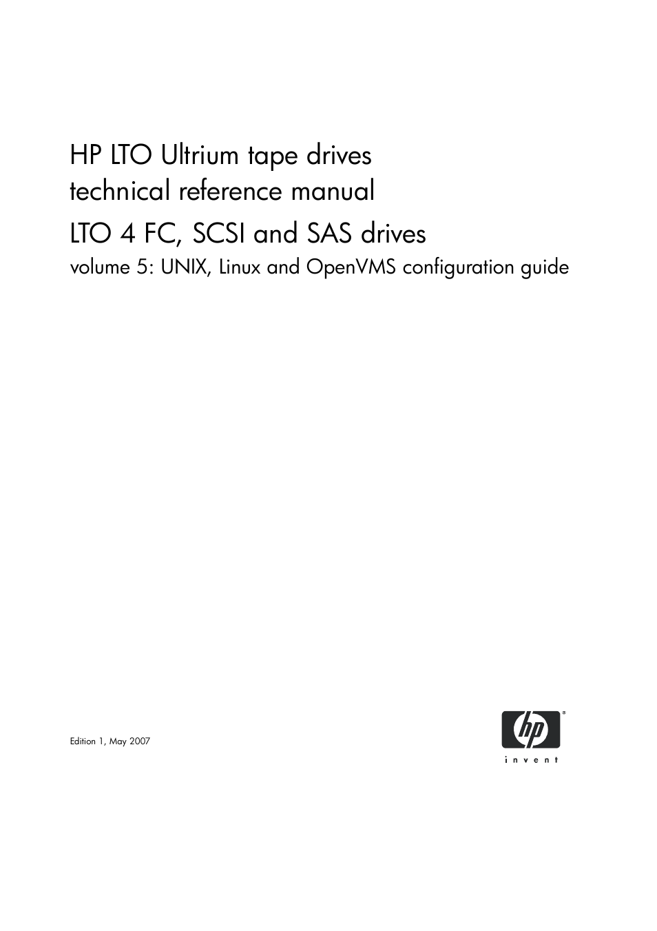 HP LTO 4 SAS User Manual | 46 pages