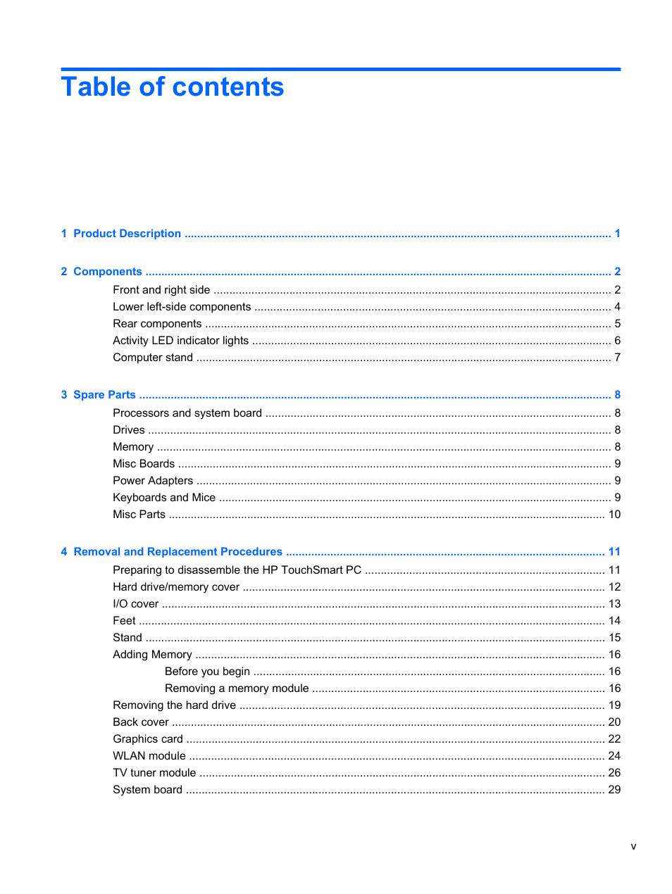 HP TOUCHSMART 9100 User Manual | Page 5 / 62