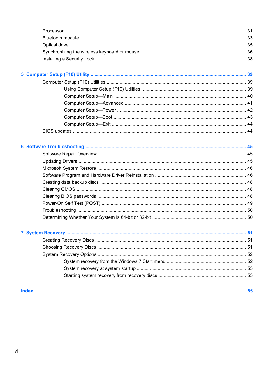 HP TOUCHSMART 9100 User Manual | Page 6 / 62