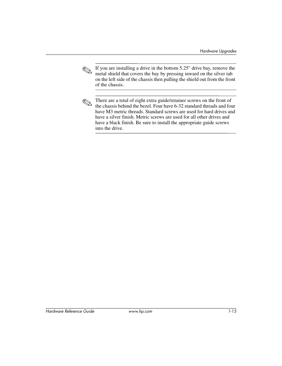 HP DX2200 User Manual | Page 19 / 31