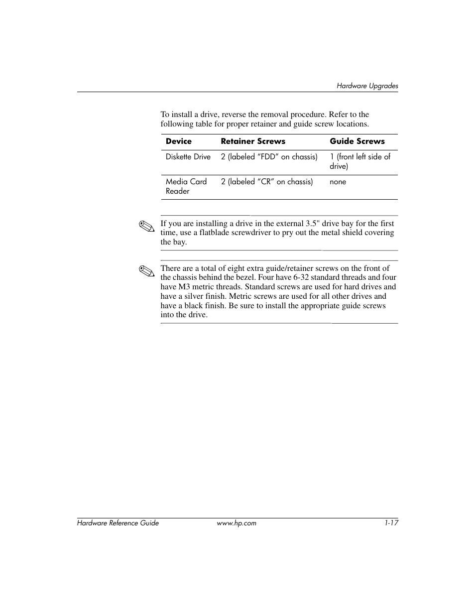 HP DX2200 User Manual | Page 21 / 31