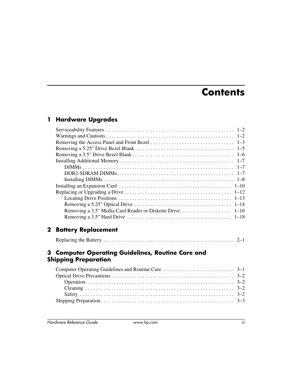 HP DX2200 User Manual | Page 3 / 31