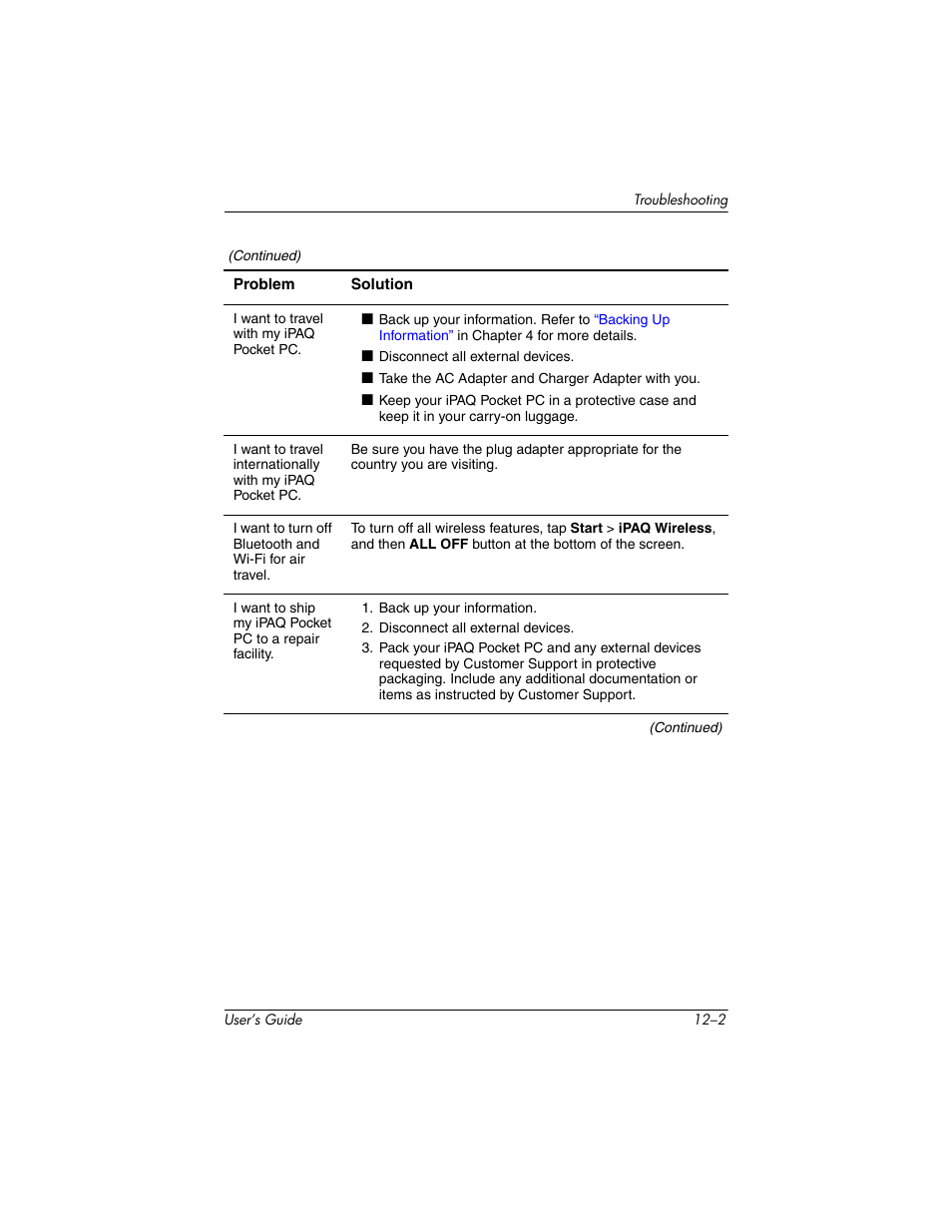 HP iPAQ hx2000 User Manual | Page 148 / 168