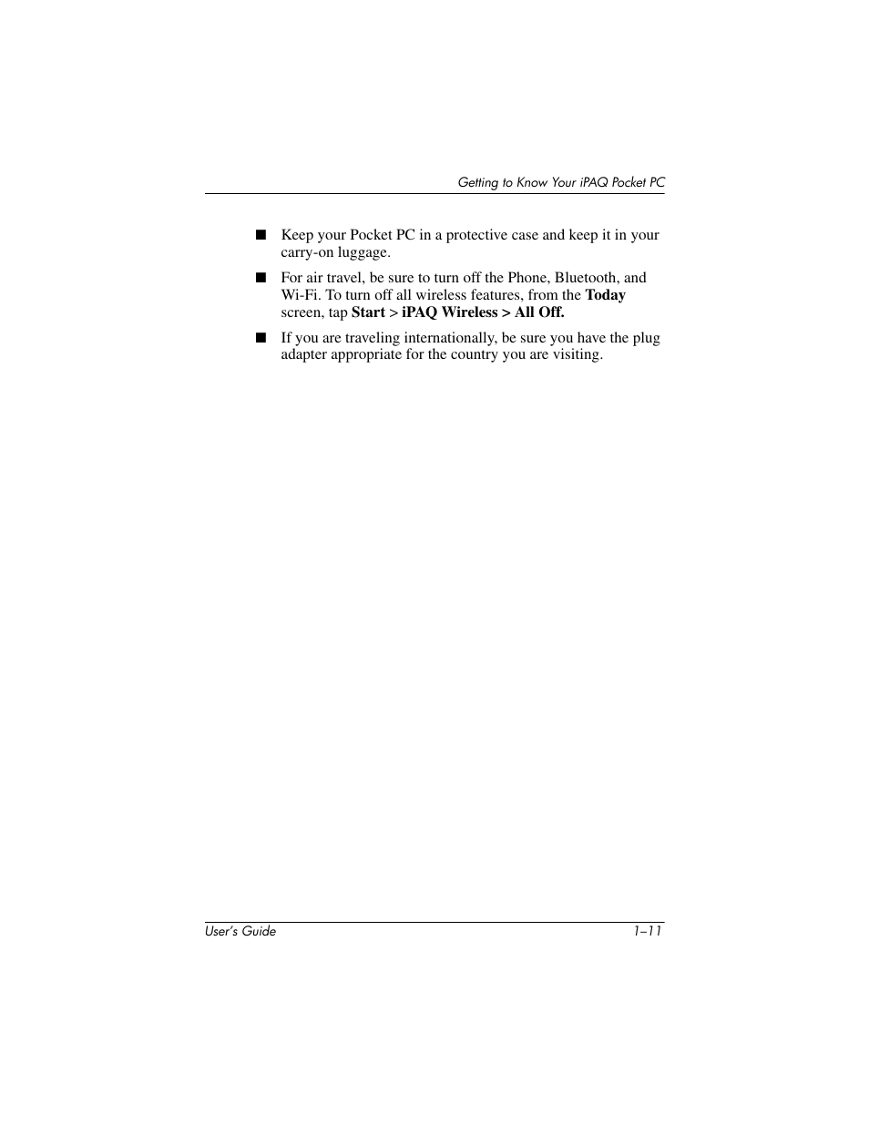 HP iPAQ hx2000 User Manual | Page 19 / 168
