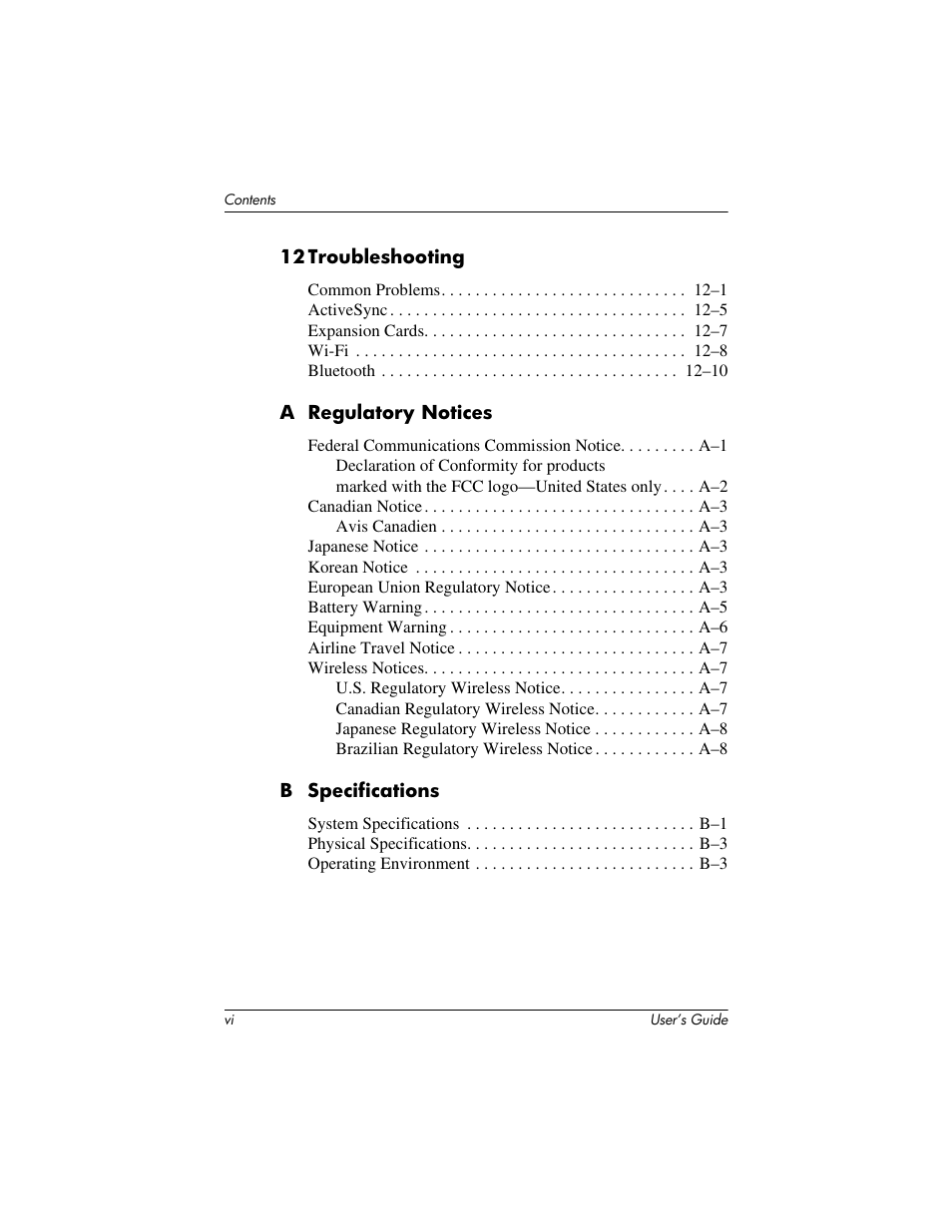HP iPAQ hx2000 User Manual | Page 8 / 168