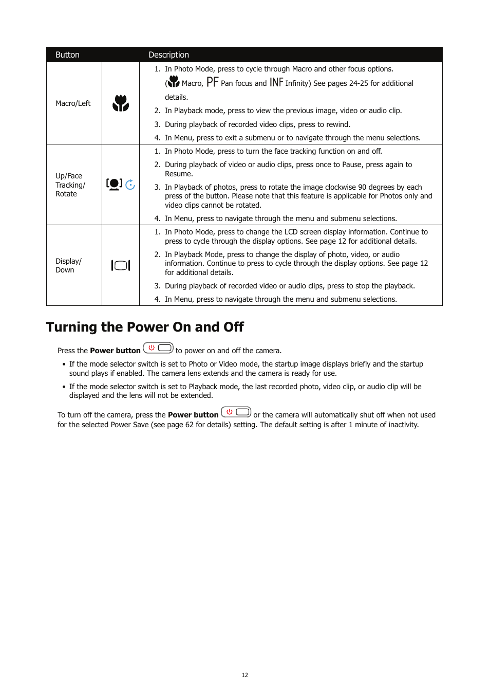 Turning the power on and off | HP CC450 User Manual | Page 16 / 82