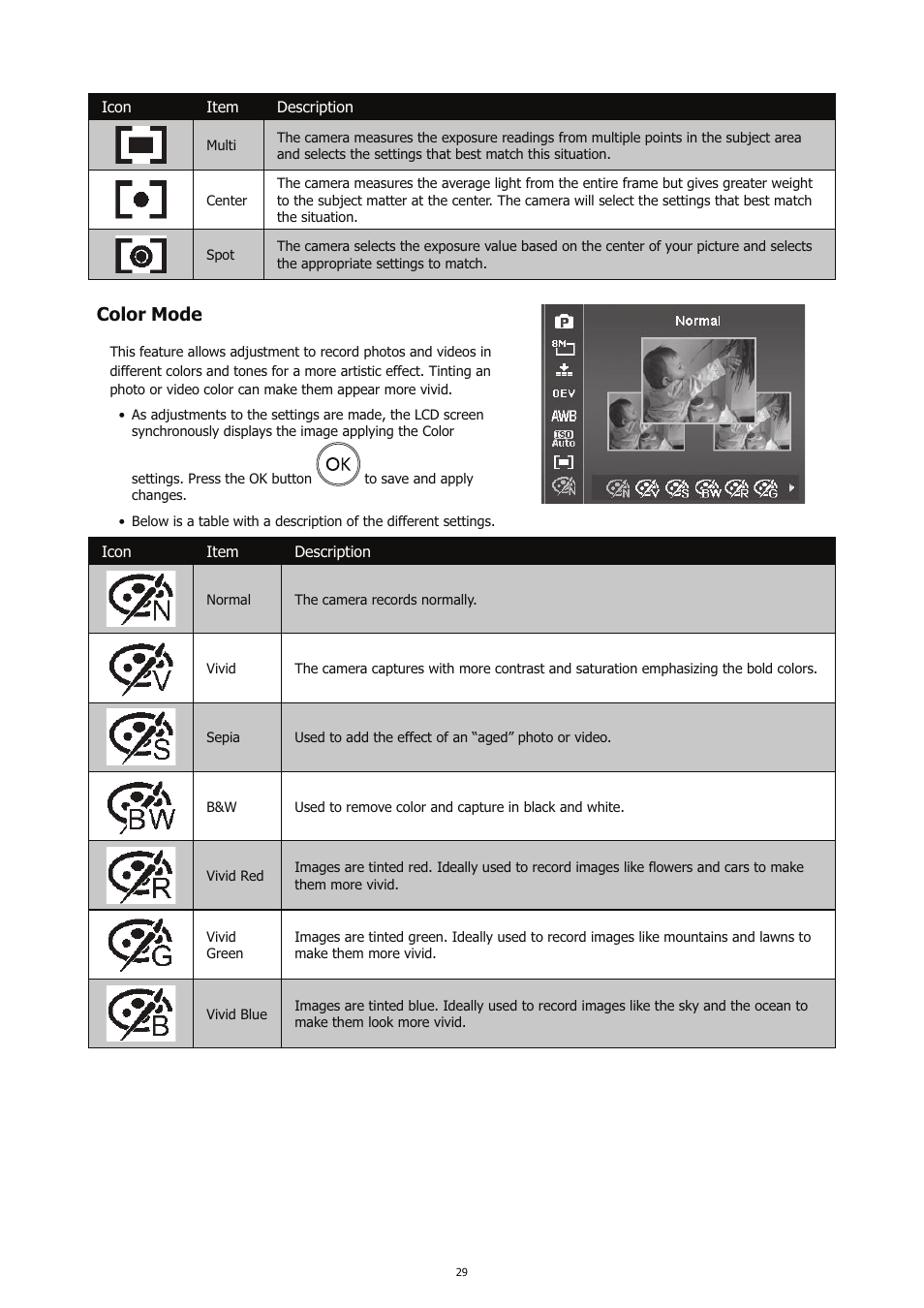 Color mode | HP CC450 User Manual | Page 33 / 82